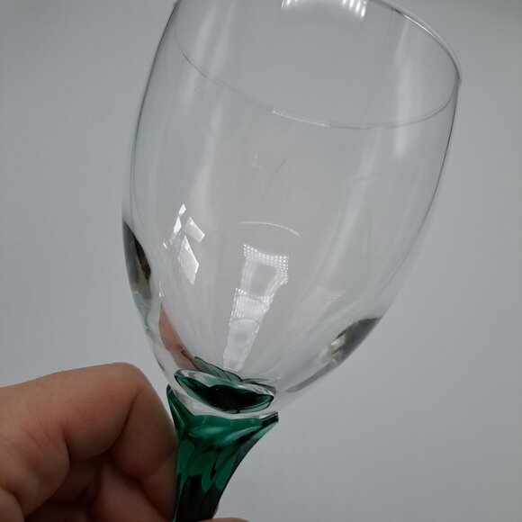 Libbey Domaine Green Juniper Stemmed Water Glass - Picture 4 of 11